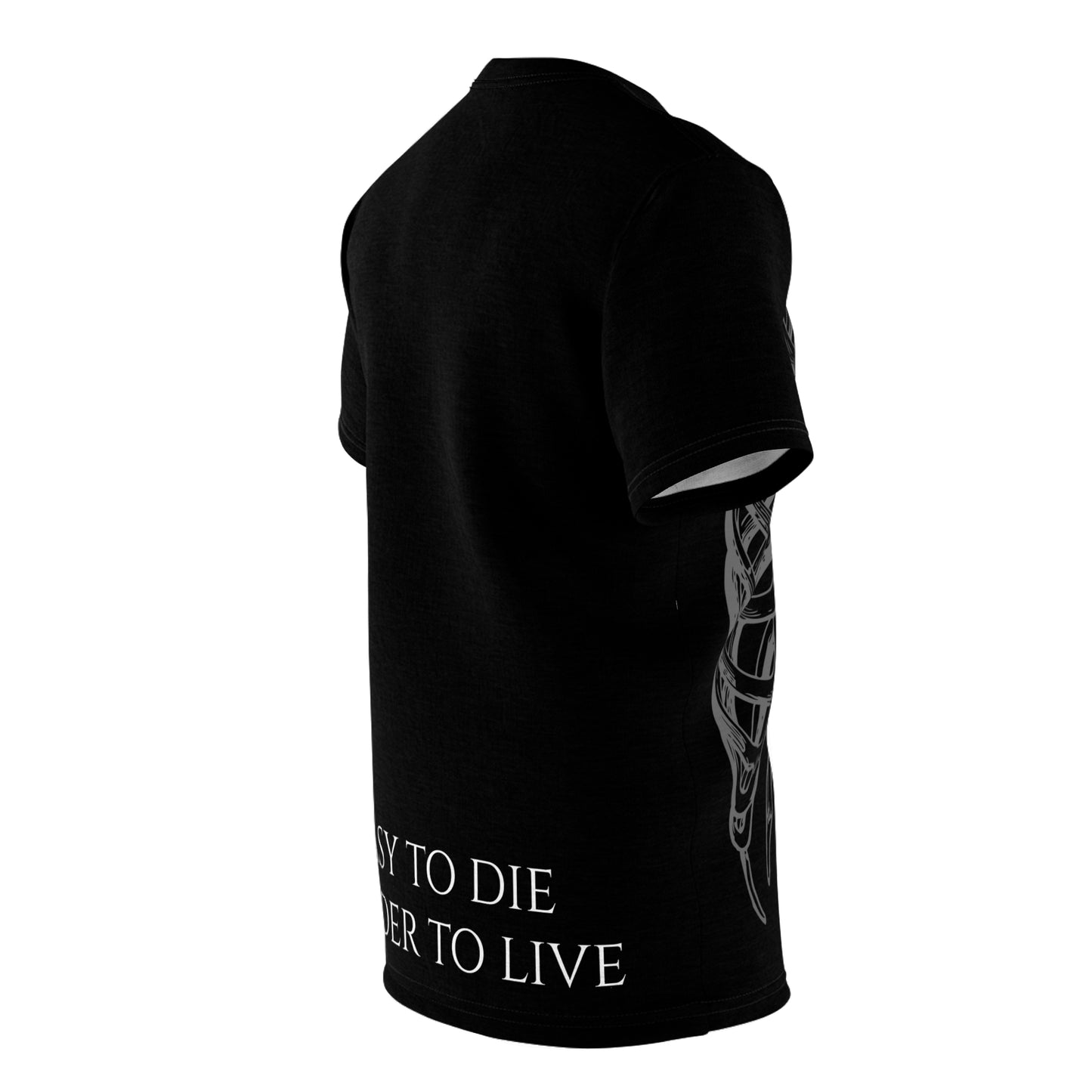 "Harder to Live" Ribcage Tee Black