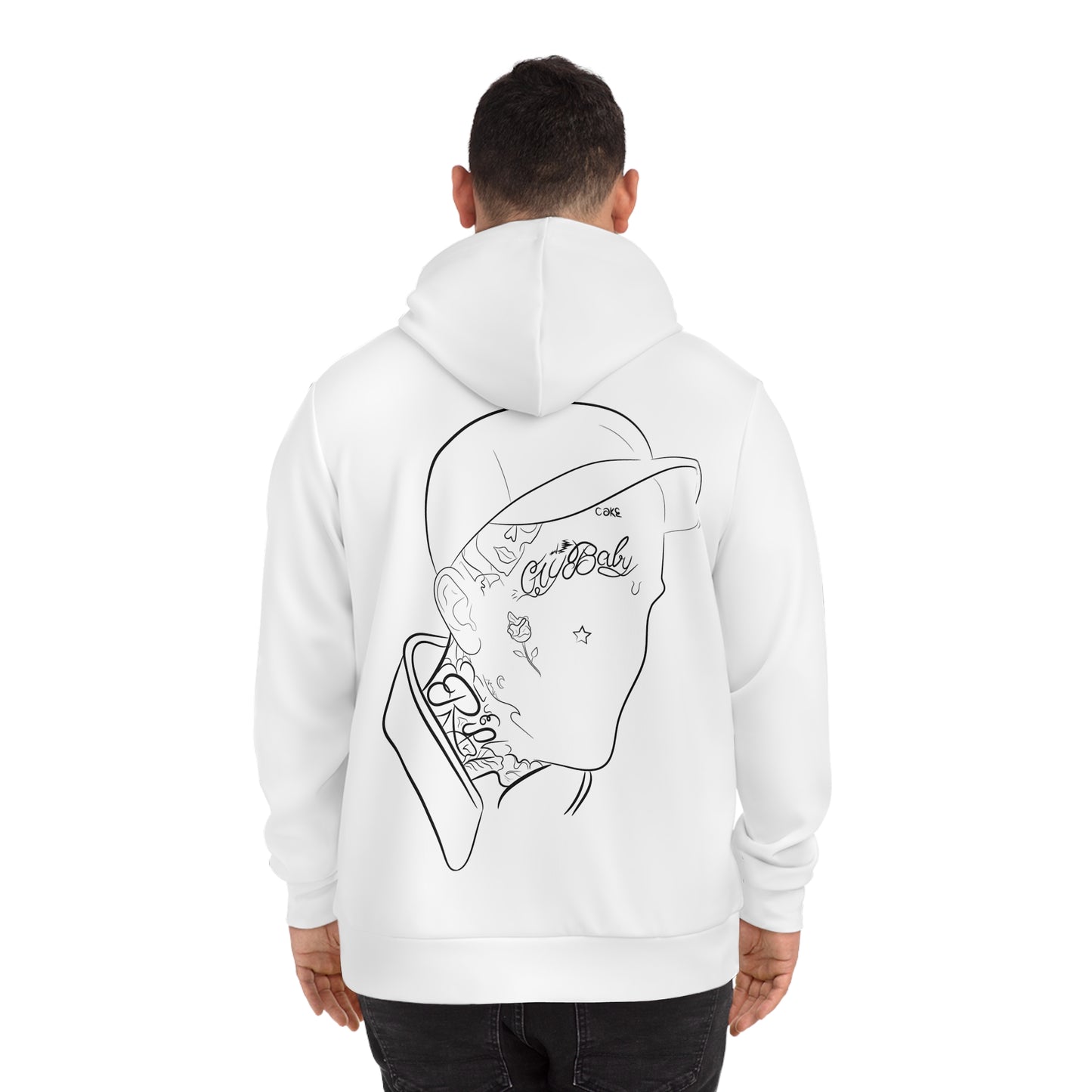 LIL PEEP SILHOUETTE HOODIE - WHITE
