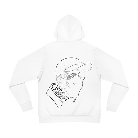 LIL PEEP SILHOUETTE HOODIE - WHITE